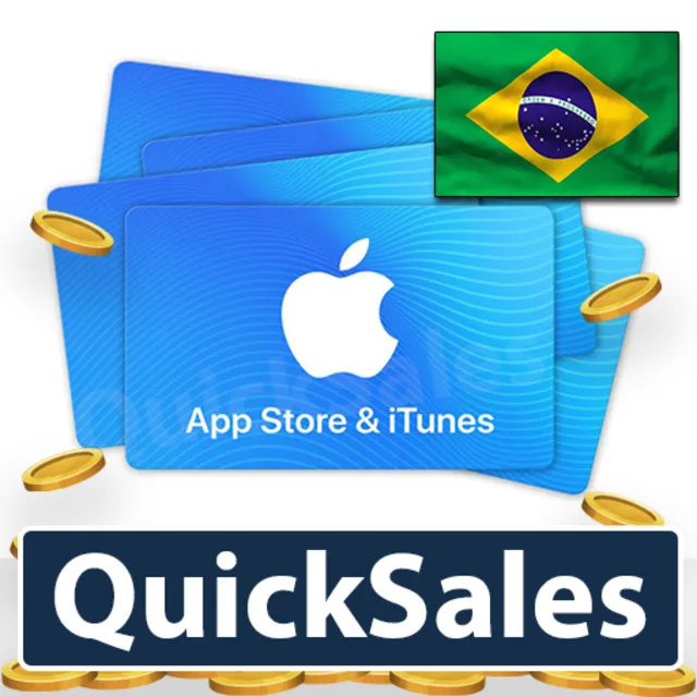 🚀APPLE🍏ITUNES🔵AppStore⚪️БРАЗИЛИЯ КАРТА ПОПОЛНЕНИ BRL