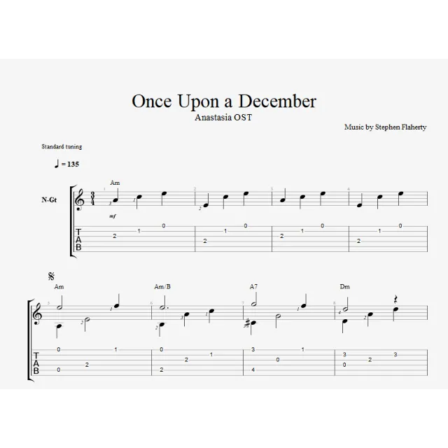 Once Upon a December - из м/ф Анастасия