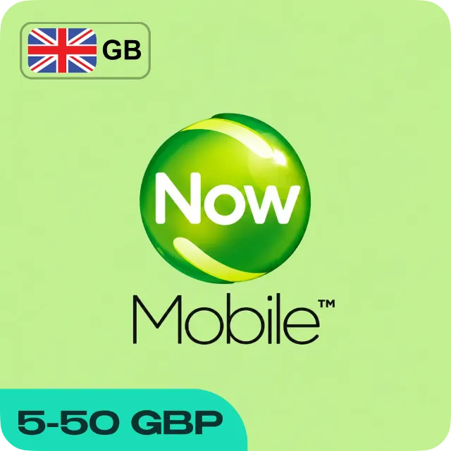 ESIM ВАУЧЕР NOW MOBILE (ВЕЛИКОБРИТАНИЯ)