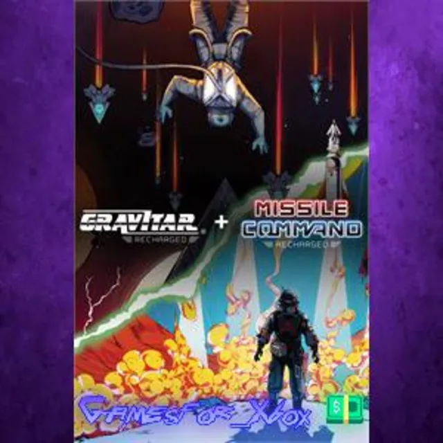 ☀️Atari Recharged Bundle Gravitar + Missile Command XBOX