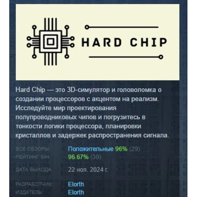 Hard Chip 💎 АВТОДОСТАВКА STEAM GLOBAL МГНОВЕННО ЛИЦЕНЗИЯ