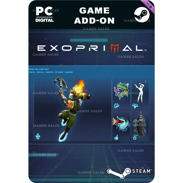 ✅💙EXOPRIMAL - КОМПЛЕКТ «ШКВАЛ: БУЛТЫХ!»💙STEAM GIFT🤖