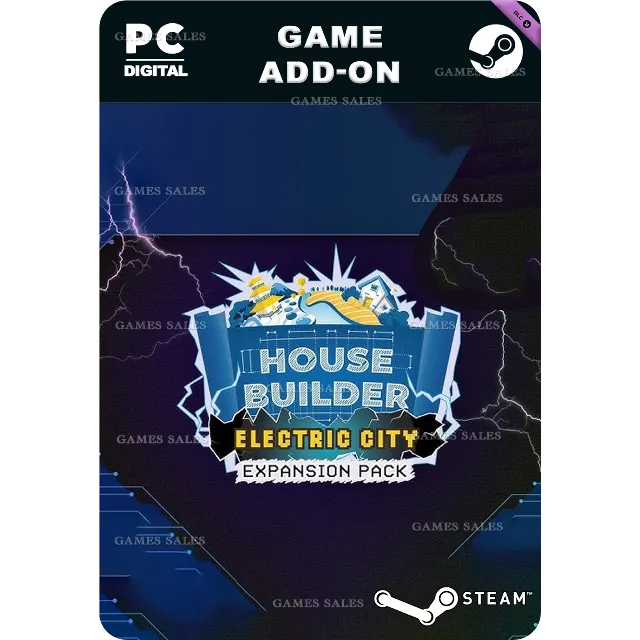 ✅💙HOUSE BUILDER - ELECTRIC CITY EXPANSION PACK💙STEAM