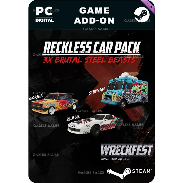 ✅💙WRECKFEST - RECKLESS CAR PACK💙STEAM GIFT🤖АВТО
