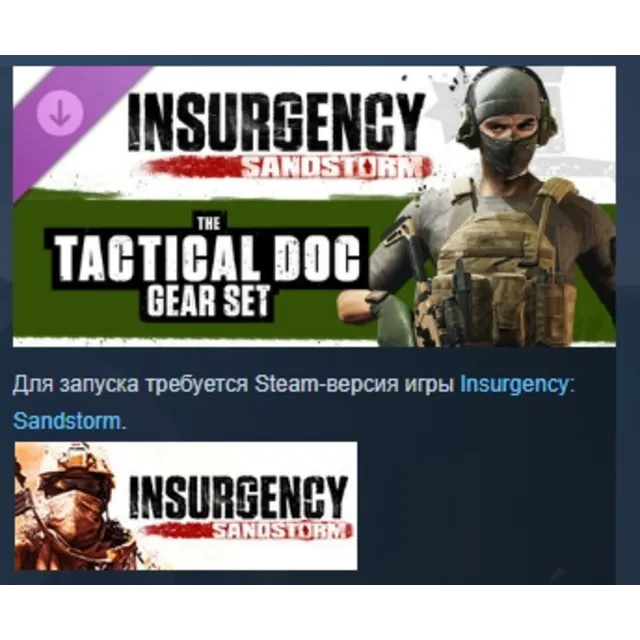 Insurgency: Sandstorm - Tactical Doc Gear Set DLC AUTODELIVERY STEAM РОССИЯ