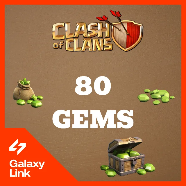 👑 Clash of Clans - 💎 80 ГЕМОВ - ПО Supercell ID ✅
