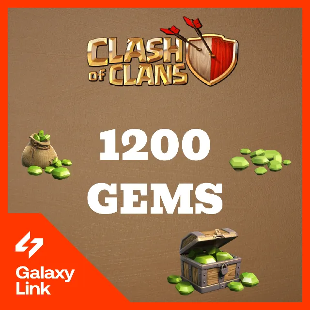👑 Clash of Clans - 💎 1200 ГЕМОВ - ПО Supercell ID ✅