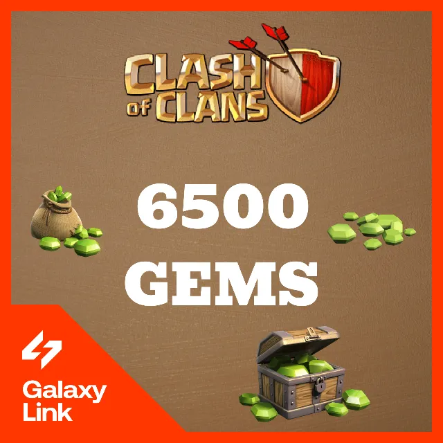 👑 Clash of Clans - 💎 6500 ГЕМОВ - ПО Supercell ID ✅