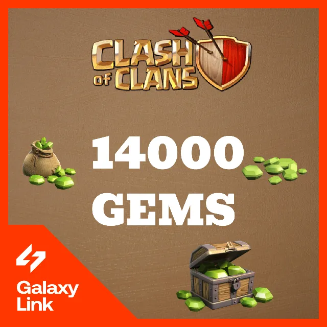 👑 Clash of Clans - 💎 14000 ГЕМОВ - ПО Supercell ID ✅