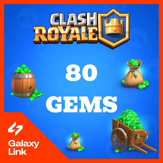 👑 Clash Royale - 💎 80 ГЕМОВ - ПО Supercell ID ✅