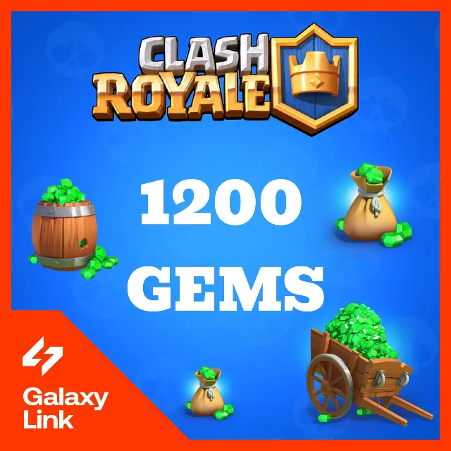👑 Clash Royale - 💎 1200 ГЕМОВ - ПО Supercell ID ✅