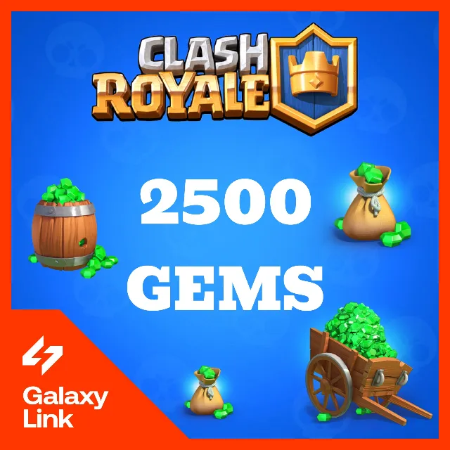 👑 Clash Royale - 💎 2500 ГЕМОВ - ПО Supercell ID ✅