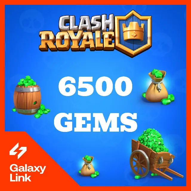 👑 Clash Royale - 💎 6500 ГЕМОВ - ПО Supercell ID ✅