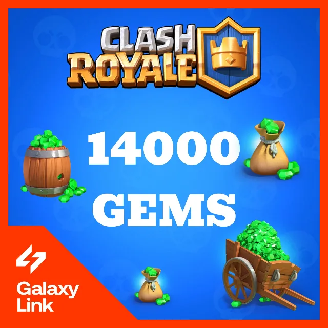 👑 Clash Royale - 💎 14000 ГЕМОВ - ПО Supercell ID ✅