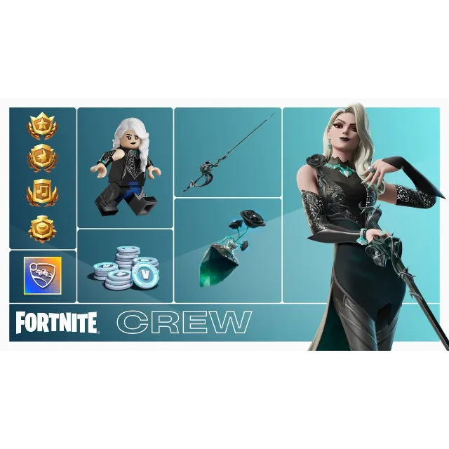 FORTNITE CREW 1 MONTH⭐+ 1000 V-BUCKS+🎁 ALL PLATFORMES