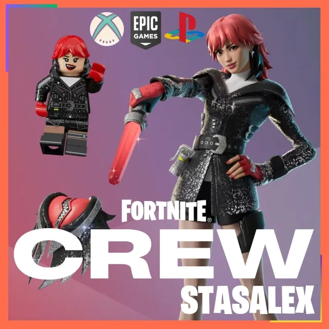 💠FORTNITE CREW 1 МЕСЯЦ⭐БОЕВОЙ ПРОПУСК + 1000 V-BUCKS🚀