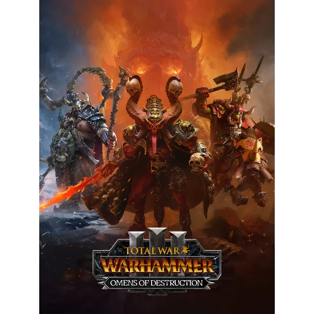 TW: WARHAMMER 3 ⭐️ Omens of Destruction Выбор🔑RU + Мир