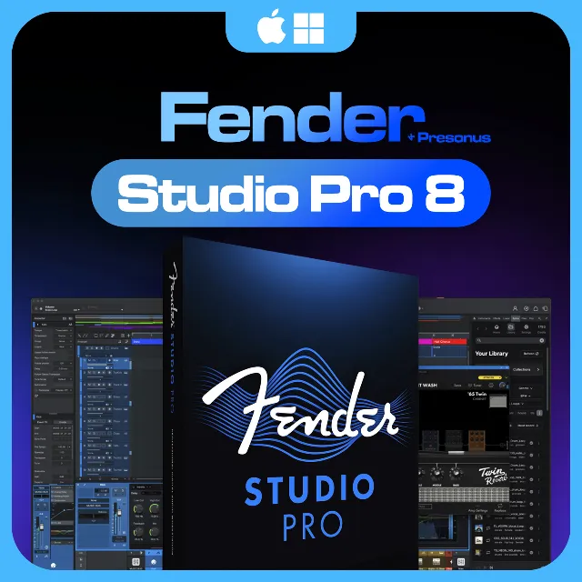 Studio One Pro 8 +В ПОДАРОК ПЛАГИНЫ [Fender x PreSonus]