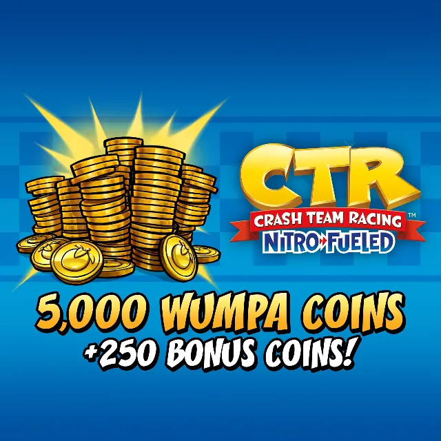 Crash Team Racing NitroFueled 5000 250 Mонет Wumpa ПСН
