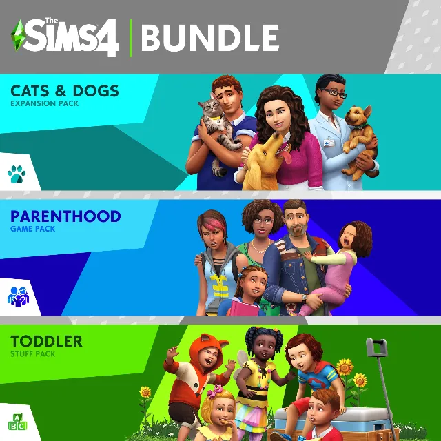 The Sims 4 Коллекция Кошки и собаки Родители Детские ве