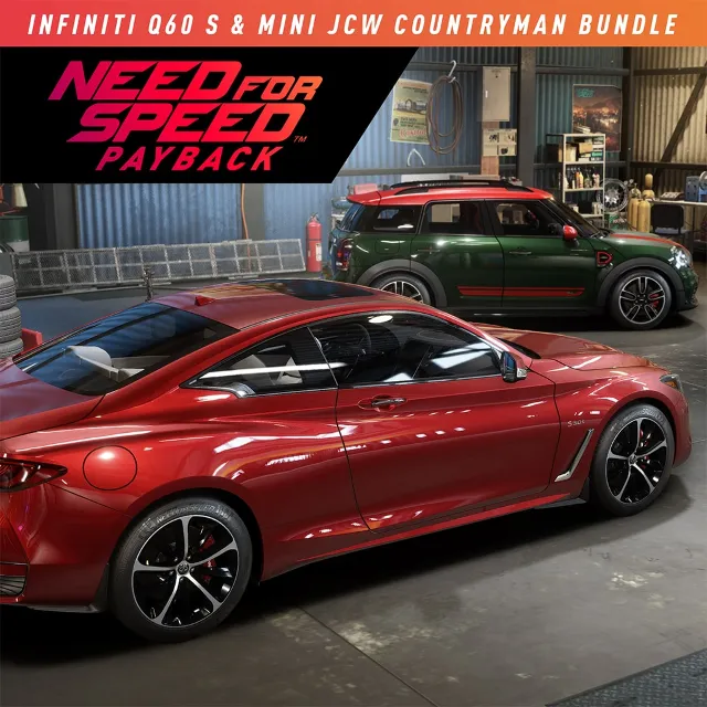 NFS Payback: MINI JCW Countryman и INFINITI Q60 S PS4