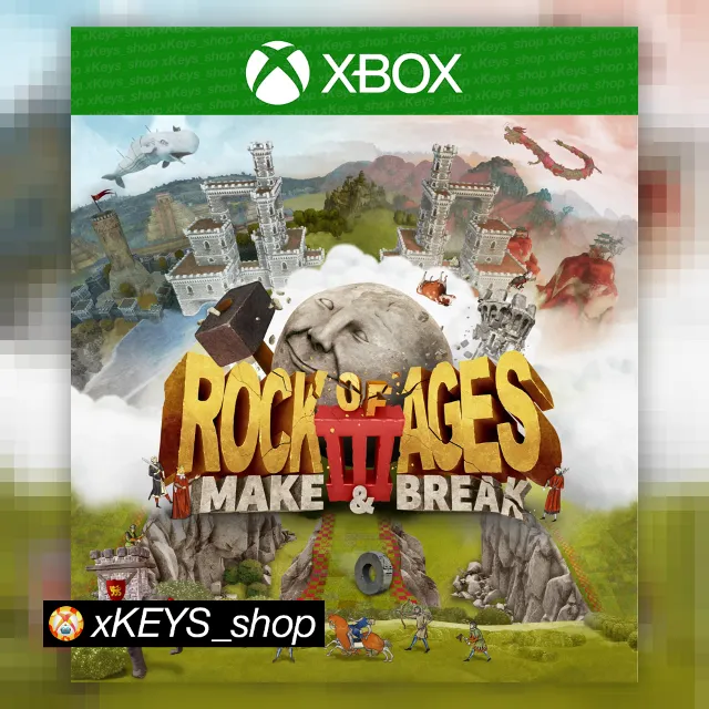 🪨 Rock of Ages 3: Make &amp; Break 🟩 XBOX КОД КЛЮЧ🔑