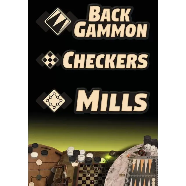 Backgammon + Checkers + Mills КЛЮЧ🔑 STEAM ВСЕ СТРАНЫ