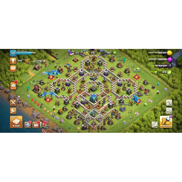 Clash Of Clans 12 TX, BH 09, 52/51/35/25/0, Описание