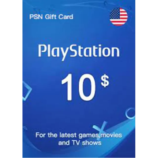 Подарочная карта PlayStation Network (США) на 10 доллар