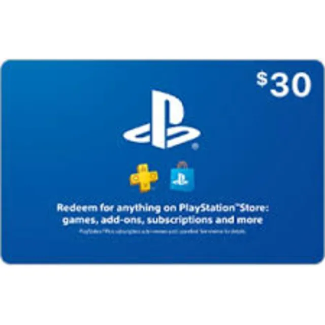 Подарочная карта PlayStation Network (США) на 30 доллар