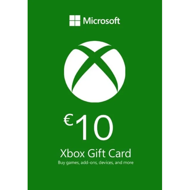 Подарочная карта Xbox Live на 10 евро.