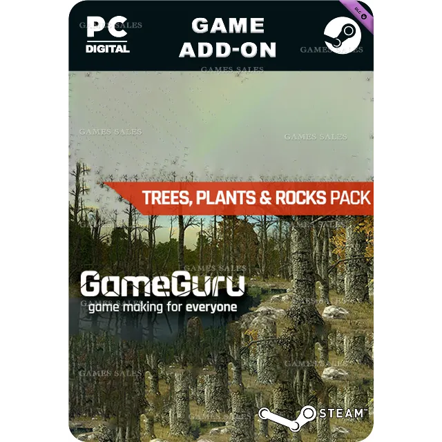 ✅💙GAMEGURU - TREES, PLANTS &amp; ROCKS PACK💙STEAM GIFT🤖