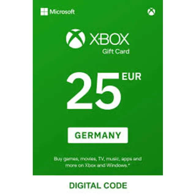 Купить подарочную карту Xbox Live за 25&nbsp;евро.