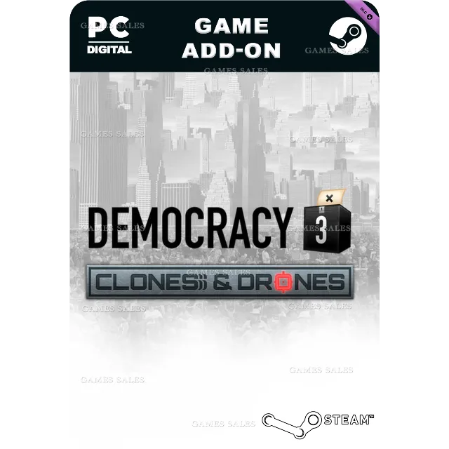 ✅💙DEMOCRACY 3: CLONES AND DRONES💙STEAM GIFT🤖АВТО