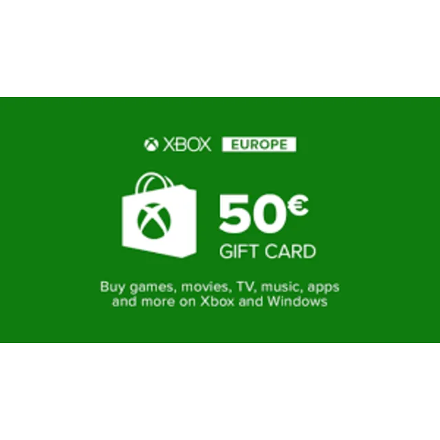 Подарочная карта Xbox Live EUR 50 евро