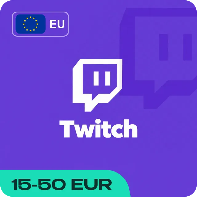 ПОДАРОЧНАЯ КАРТА TWITCH (ЕВРОПА)