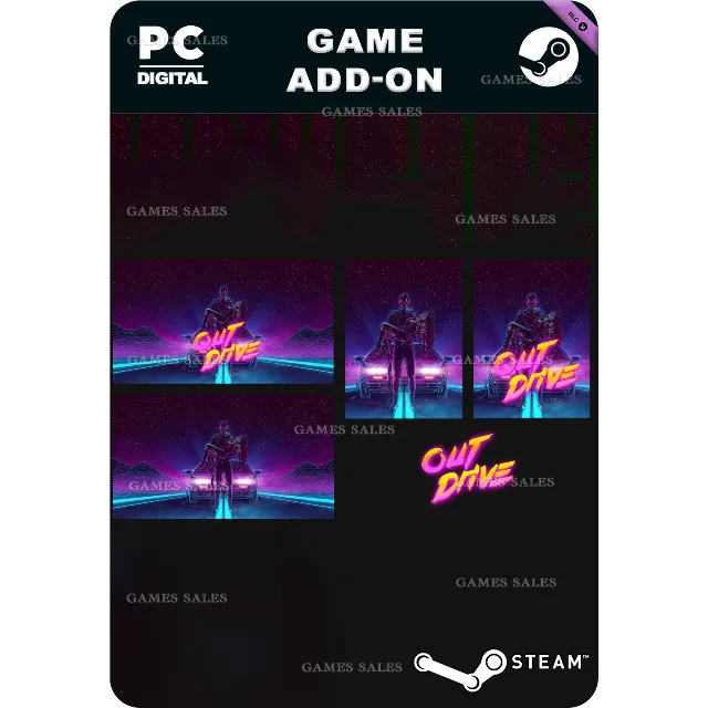✅💙OUTDRIVE ART - WALLPAPER AND POSTER 5K💙STEAM GIFT🤖