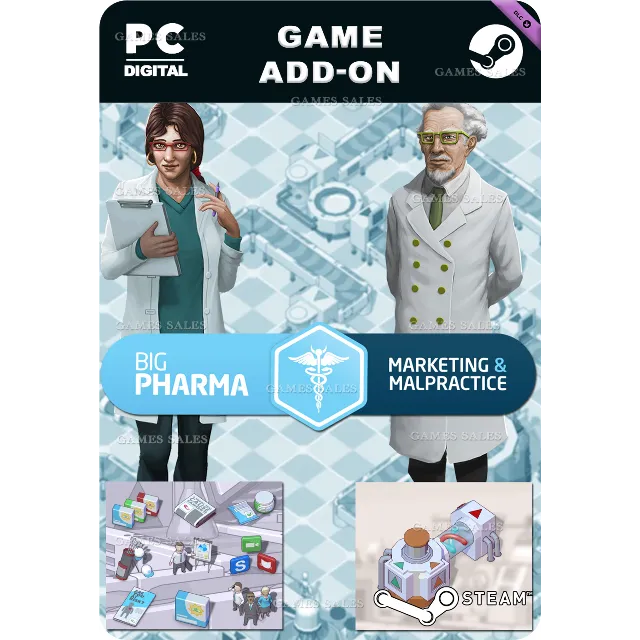 ✅💙BIG PHARMA: MARKETING AND MALPRACTICE💙STEAM GIFT🤖