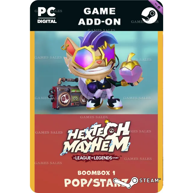 ✅💙HEXTECH MAYHEM - BOOMBOX 1: POP/STARZ💙STEAM GIFT🤖
