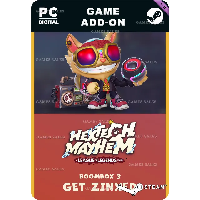 ✅💙HEXTECH MAYHEM - BOOMBOX 3: GET ZINXED💙STEAM GIFT🤖