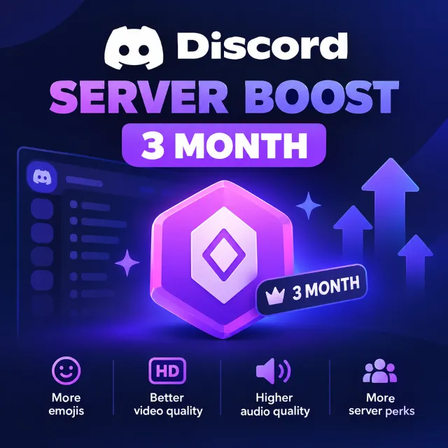 🔥 Discord Server Boost – 3 Months