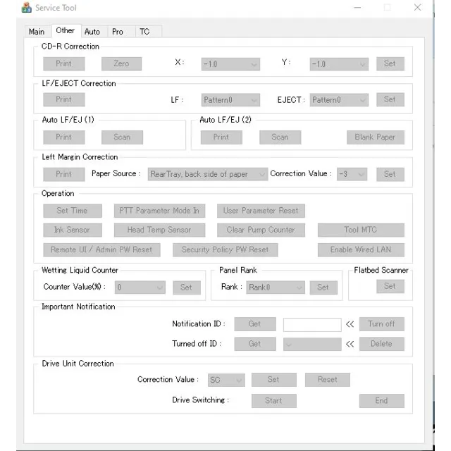 Canon Service Tool версии 6.310