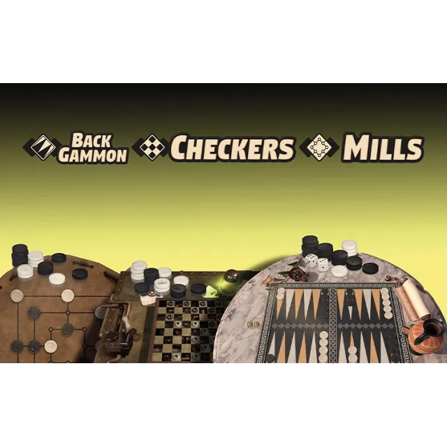 Backgammon Checkers Mills (steam key)