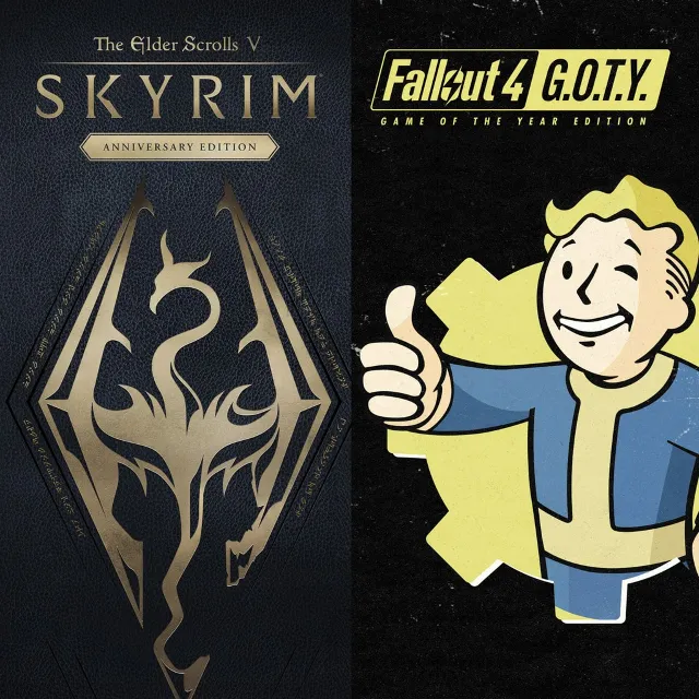 Skyrim Anniversary Edition + Fallout 4 G.O.T.Y Xbox
