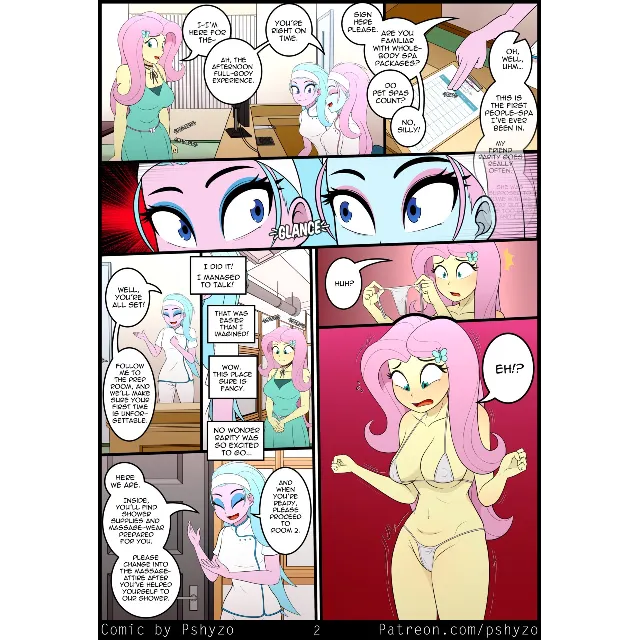 Комикс В массажном салоне 18+