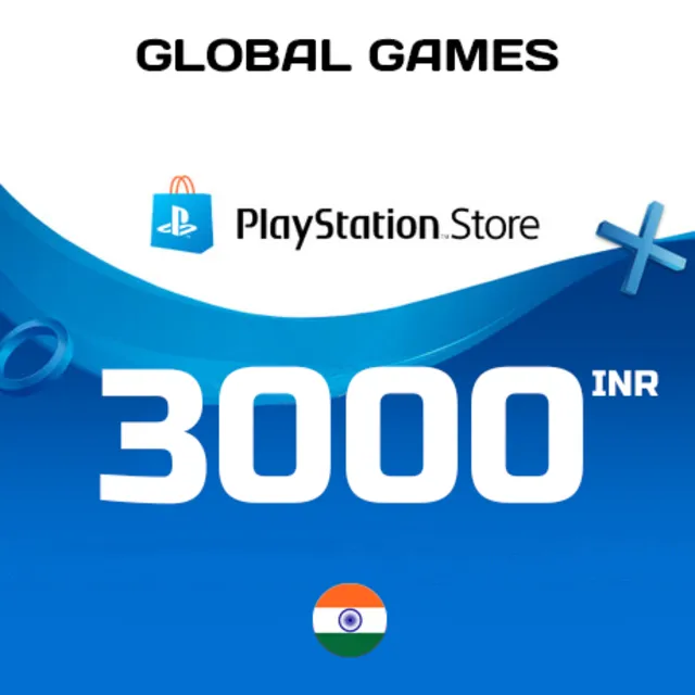 🚀Карта PlayStation PSN 3000 INR Индия ⚡КОД ПОПОЛНЕНИЯ