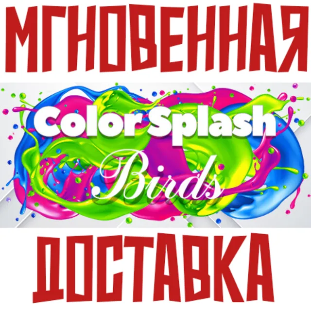 ✅Color Splash: Birds⚡Steam\РФ+Весь Мир\Key⭐