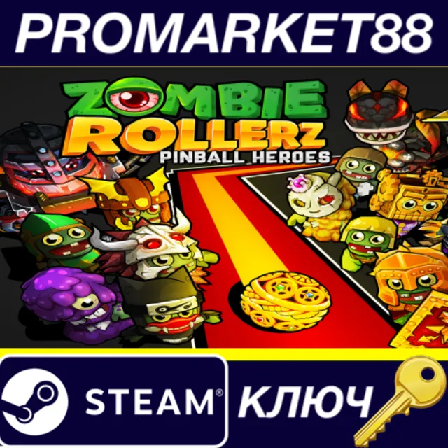 ⭐Zombie Rollerz: Pinball Heroes Steam КЛЮЧ 🔑GLOBAL