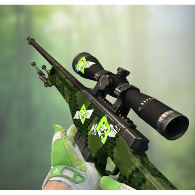 AWP | Pit Viper С 4 СЛУЧАЙНЫМИ НАКЛЕЙКАМИ