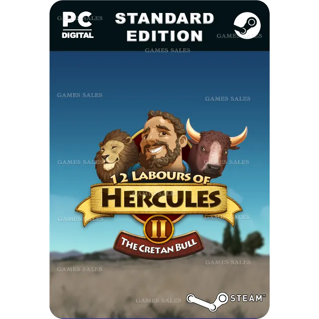 ✅💙12 LABOURS OF HERCULES II: THE CRETAN BULL💙STEAM